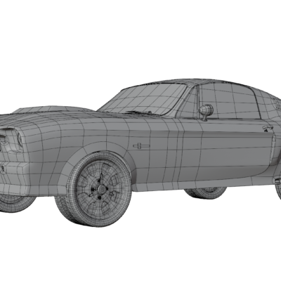 mustang-gt550-wireframe