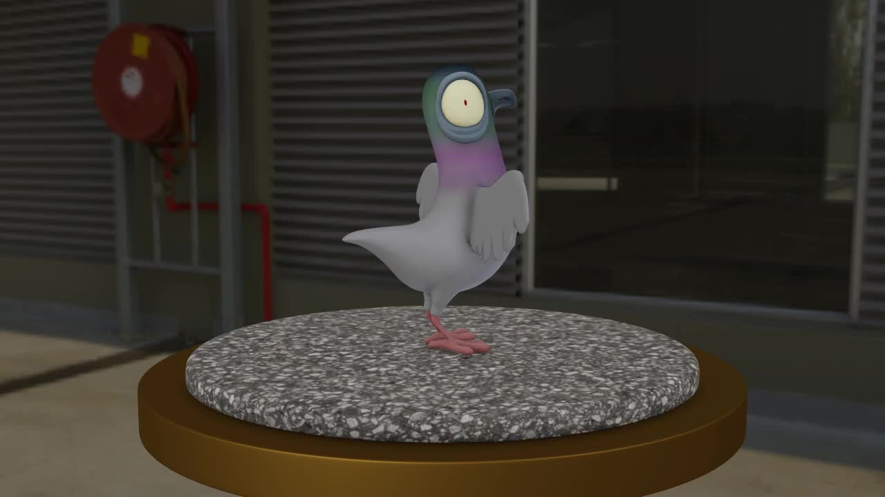 turntable-personaggio-piccione