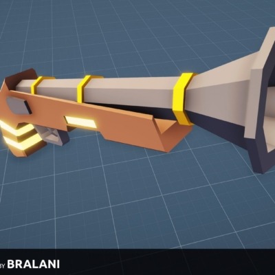 Low poly weapons