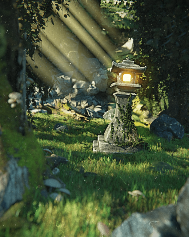 Japanese Stone Lamp