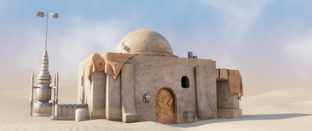 Tatooine house Ultra wide